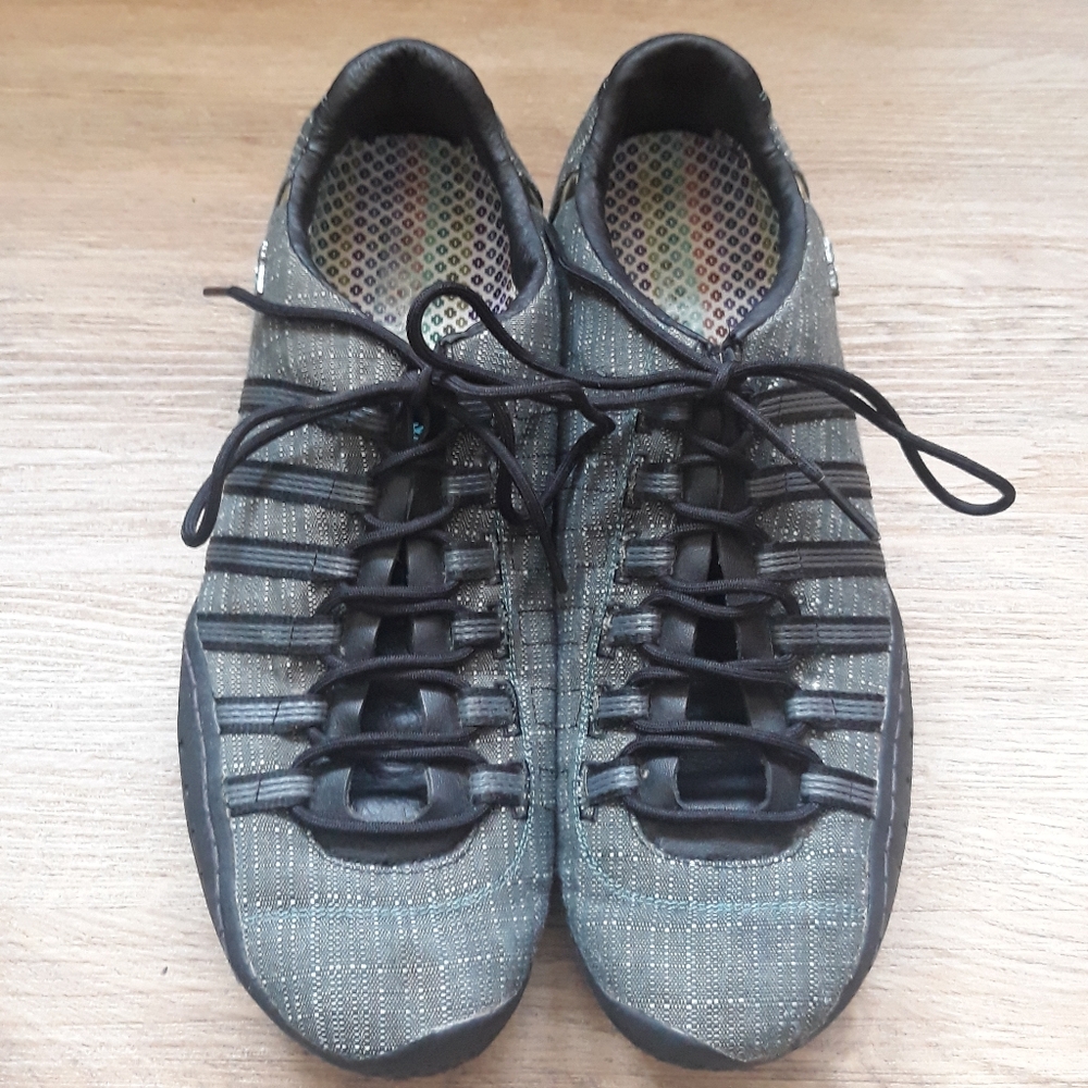 Michelle K Sport Textile Lace Up Sneakers - Size 11 Black/Gray - Picture 6 of 12